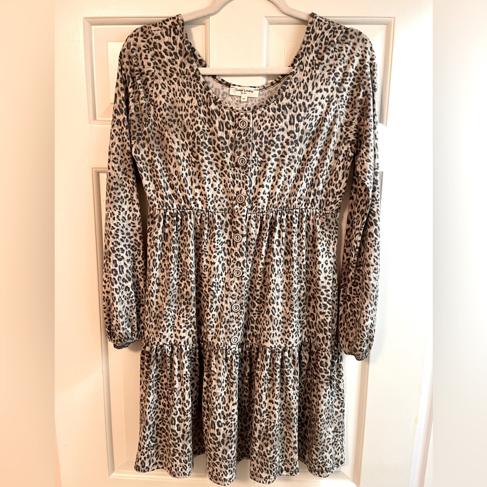 Boutique Leopard Shirt/Tunic/Dress - NWOT